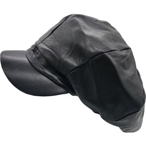 Big Apple Leather Newsboy Cap