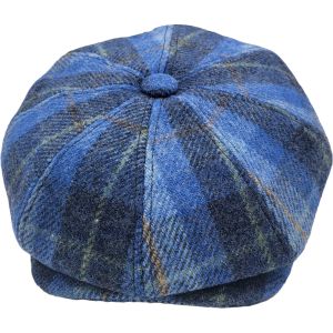 Wool Checked Newsboy Cap