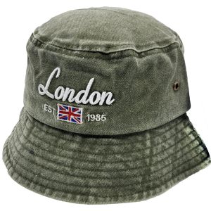 Stone Wash Denim Bucket Hats (12Pcs)