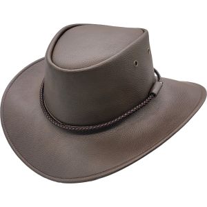 Classic Faux Leather Cowboy Hat