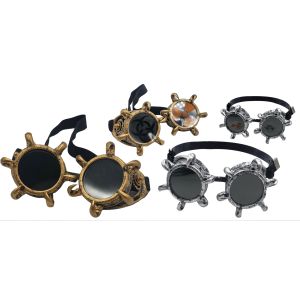 Novelty Spiked Steampunk Motorcycle Goggles (12pcs)