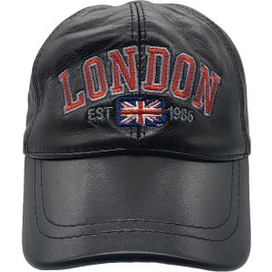 Genuine Leather 'LONDON' Baseball Cap