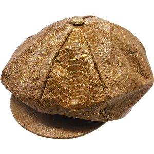 Big Apple Leather Newsboy Cap