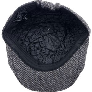 Herringbone Tweed Flat Cap