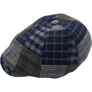 Adjustable Patchwork Newsboy Cap
