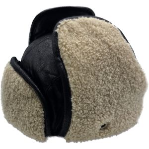 Faux Leather Trapper Hat