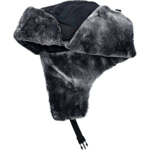 Black PVC Waterproof Trapper Hat