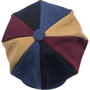 Patchwork Big Apple Newsboy Cap