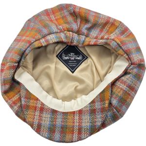 100% Wool Multicolour One Size Newsboy Cap