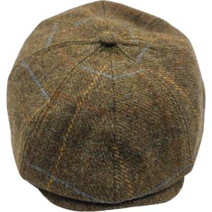 Check Tweed Newsboy Cap