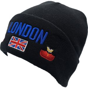 Knitted London Beanie Hat (12Pcs)