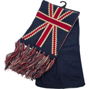 Winter Union Jack Knitted Scarf (12Pcs)