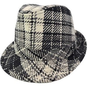 Classic Checked Trilby Hat (12Pcs)