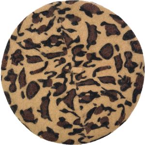 Leopard Wool Beret (12Pcs)