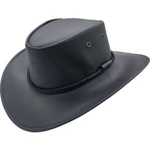 Classic Faux Leather Cowboy Hat