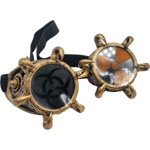 Novelty Spiked Steampunk Motorcycle Goggles (12pcs)