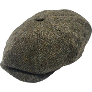Classic Herringbone Newsboy Cap