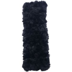 Black Faux Fur Headband (12Pcs)