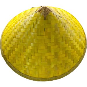 Natural Oriental Straw Bamboo Farmer Sun Hat
