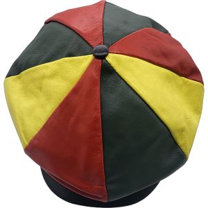 Big Apple Leather Newsboy Cap