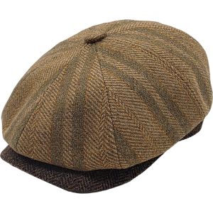 Herringbone Wool Blend Newsboy Cap