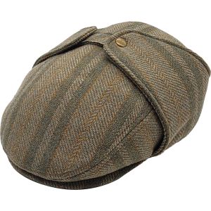 Wool Blend Convertible Flat Cap