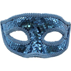 Fancy Sequin Masquerade Half Eye Mask (12Pcs)
