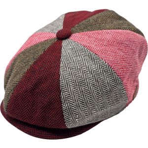 Patchwork Eight Panel Newsboy Cap