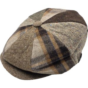 Patchwork Eight Panel Newsboy Cap