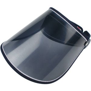 Face Covering Summer Plastic Sun Visor - Navy Blue