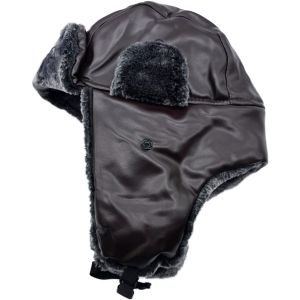 Shiny PVC Faux Leather Trapper Hat