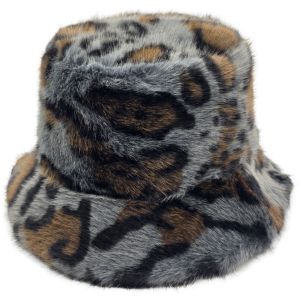 Winter Faux Fur Fluffy Bucket Hats
