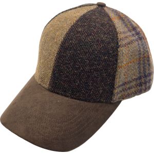 Patchwork Wool Baseball Cap