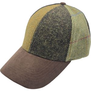 Patchwork Wool Baseball Cap
