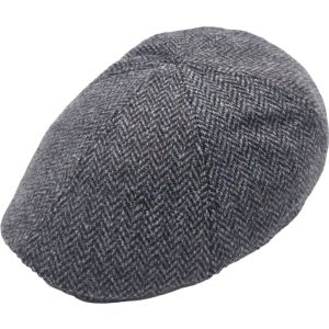 Herringbone Tweed Flat Cap