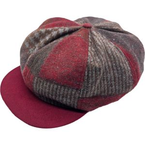 Patchwork Big Apple Newsboy Cap