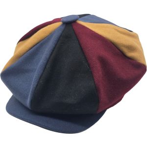 Patchwork Big Apple Newsboy Cap