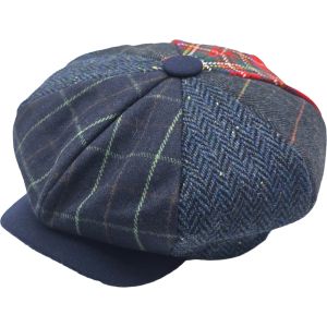 Patchwork Big Apple Newsboy Cap