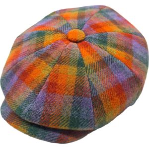 Multicolour One Size Newsboy Cap