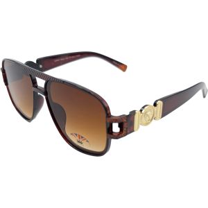 Bold Double-Bridge Square Aviator Sunglasses (12Pcs)