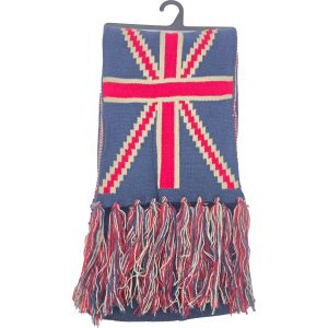 Winter Union Jack Knitted Scarf (12Pcs)