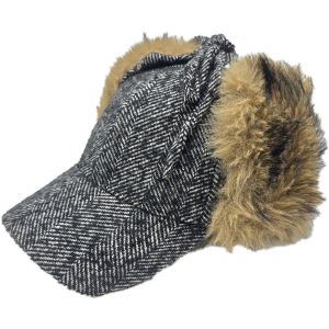 Plaid Winter Cap with Ear Flaps
