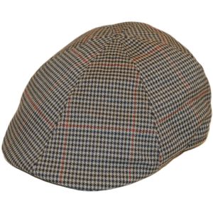 Checkered Tweed Flat Cap
