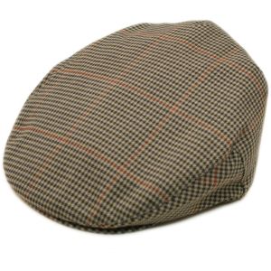 Checked Tweed Flat Cap