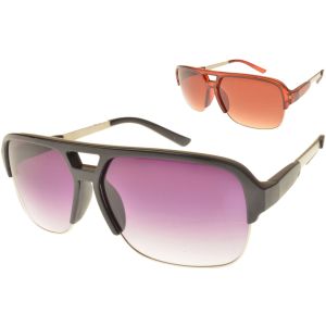 Semi-Rimless Rectangle Sunglasses