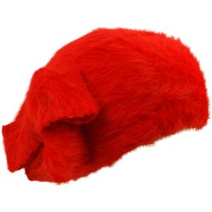 Womens Angora Beret - Red