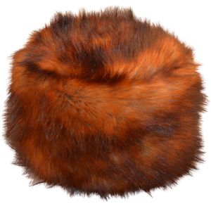 Thick Faux Fur Hat - Red