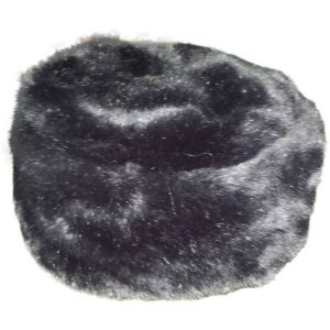 Short Faux Fur Hat - Black