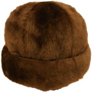 Faux Fur Hat - Brown