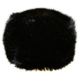 Black Faux Fur Hat